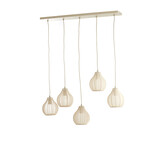 Light & Living - Hanglamp ELATI - 100x15x21.5cm - Bruin