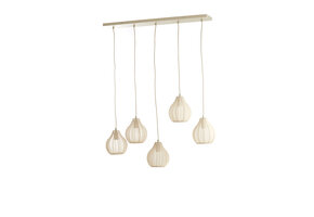 Light & Living - Hanglamp ELATI - 100x15x21.5cm - Bruin