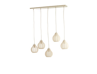 Light & Living - Hanglamp ELATI - 100x15x21.5cm - Bruin