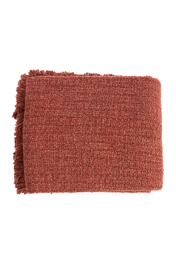 Light & Living - Plaid MIRASO - 170x130x0.5cm - Oranje