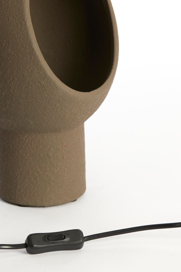 Light & Living - Tafellamp MONK - 18.5x17x30cm - Bruin