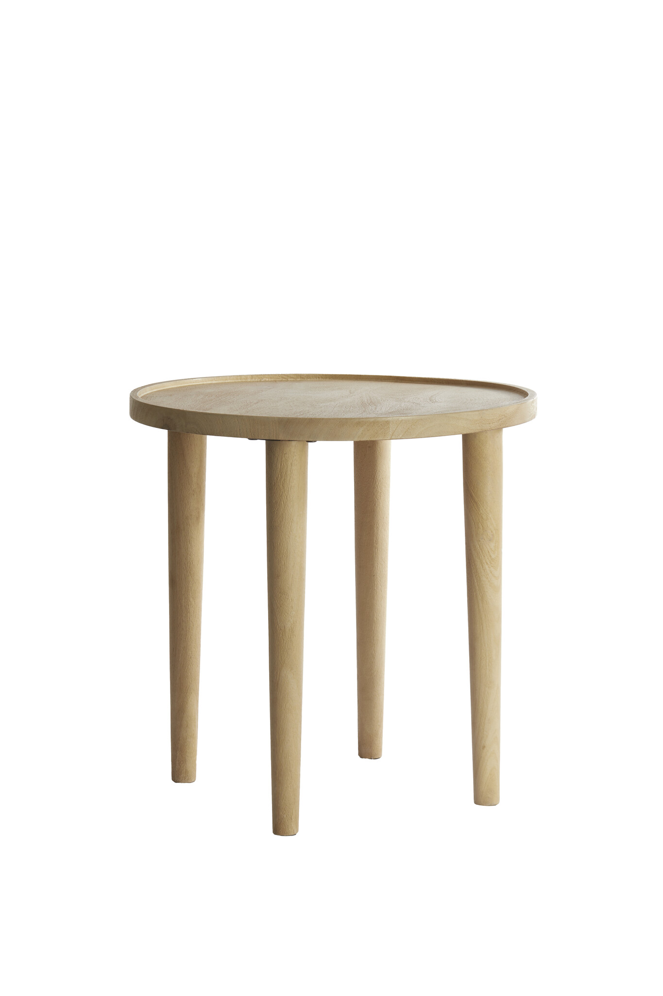 Light & Living - Bijzettafel QIANO - Ø49x49cm - Bruin