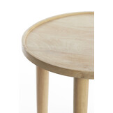 Light & Living - Bijzettafel QIANO - Ø49x49cm - Bruin