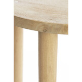 Light & Living - Bijzettafel QIANO - Ø49x49cm - Bruin