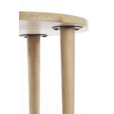 Light & Living - Bijzettafel QIANO - Ø49x49cm - Bruin