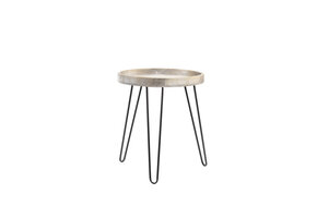 Light & Living - Bijzettafel KENZIE - Ø45x52.5cm - Bruin