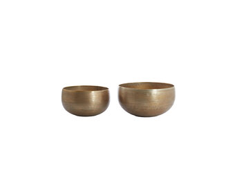 Light & Living - Schaal YARO - Ø53x28.5cm - Goud - Set van 2