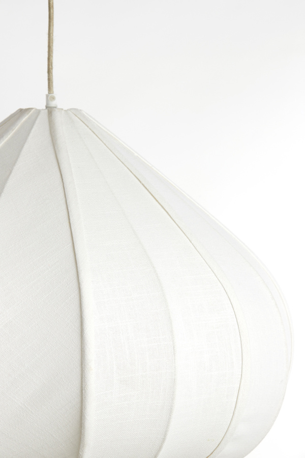 Light & Living - Hanglamp ZUBEDA - Ø58.5x40cm - Wit