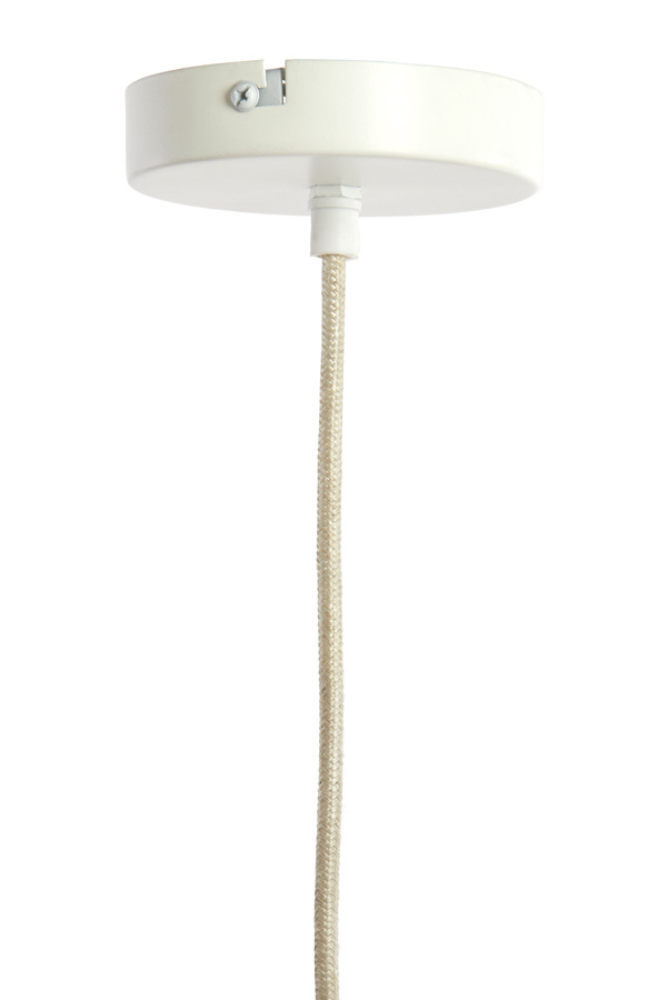 Light & Living - Hanglamp ZUBEDA - Ø58.5x40cm - Wit