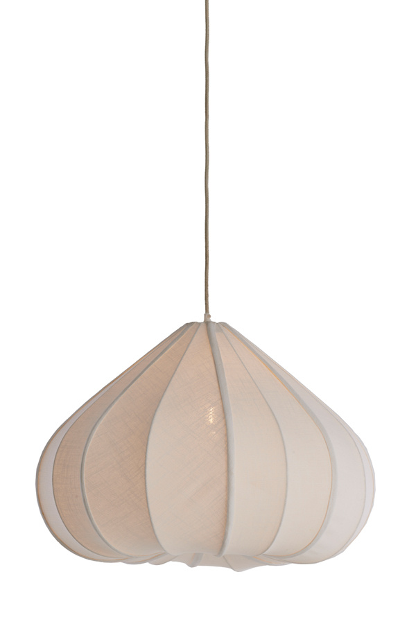 Light & Living - Hanglamp ZUBEDA - Ø58.5x40cm - Wit