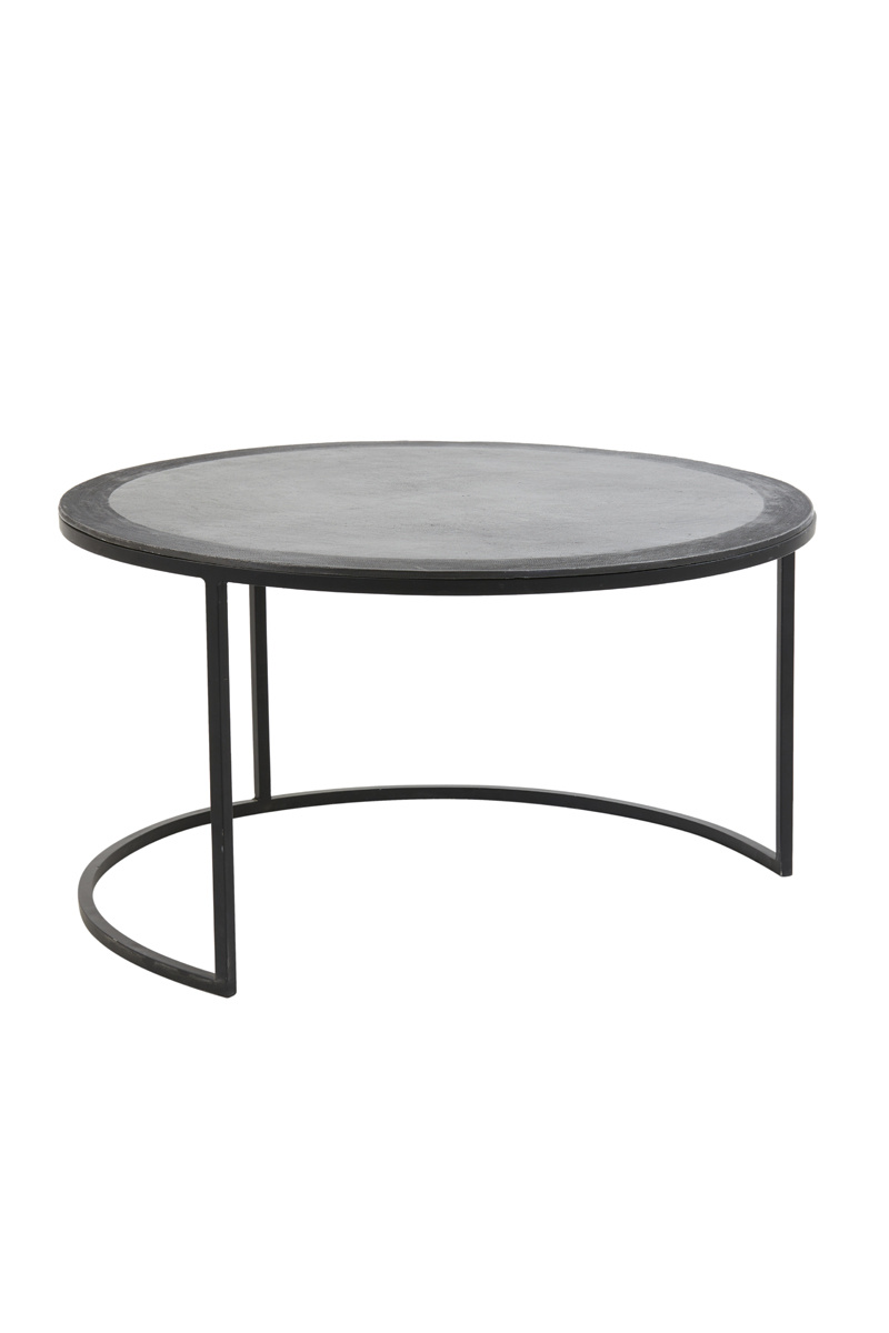 Light & Living - Salontafel TALCA - Ø75x45cm - Zwart - Set van 2