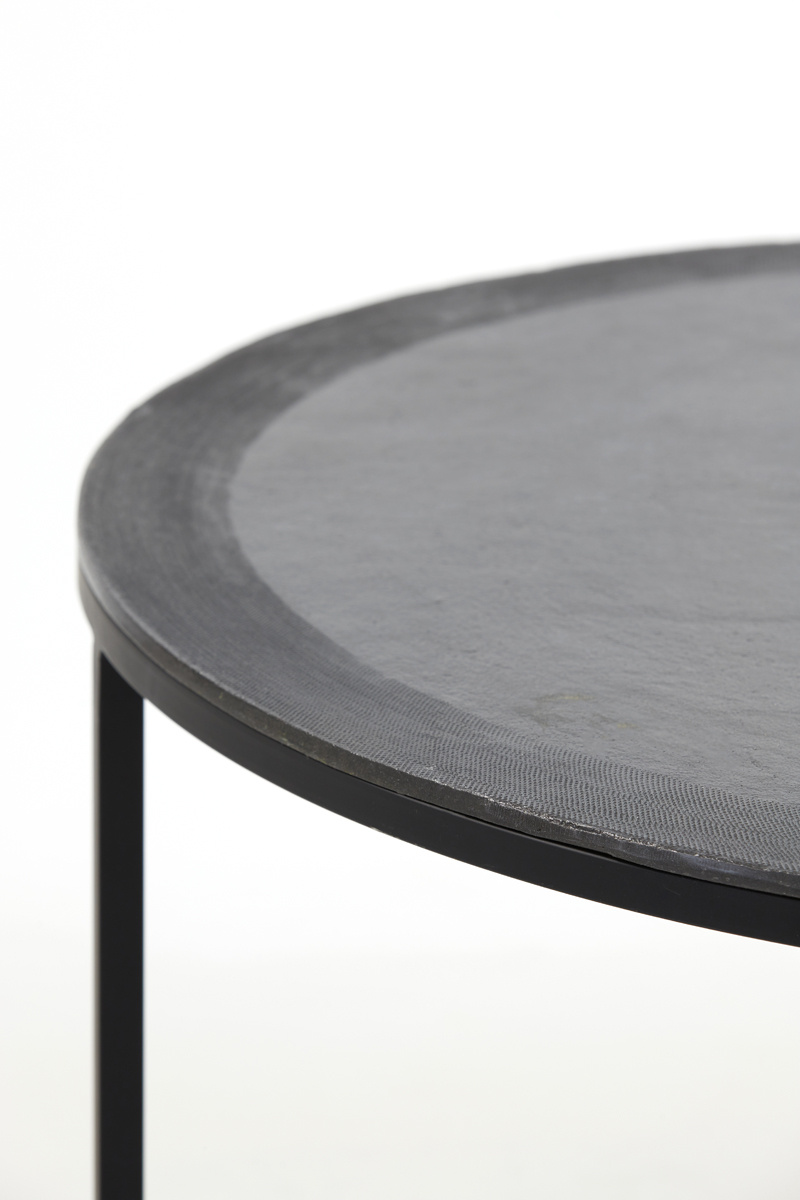 Light & Living - Salontafel TALCA - Ø75x45cm - Zwart - Set van 2