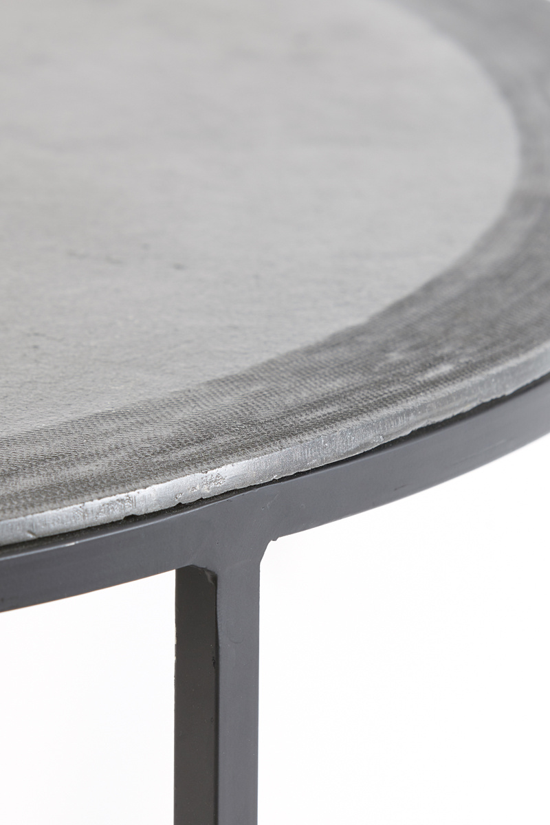 Light & Living - Salontafel TALCA - Ø75x45cm - Zwart - Set van 2