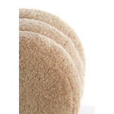 Light & Living - Poef JOBBI - Ø40x45cm - Bruin