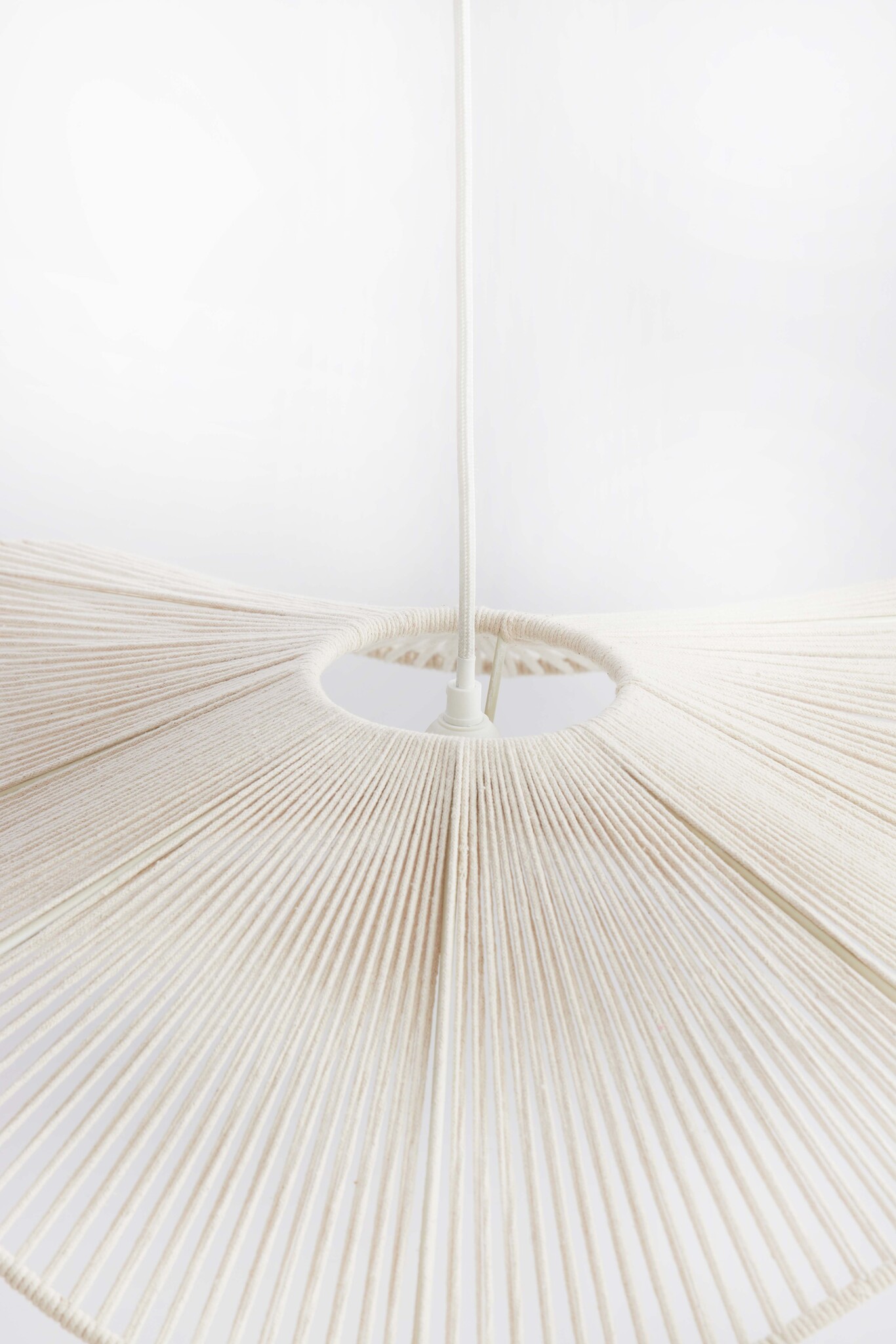 Light & Living - Hanglamp RAFA - Ø70x15cm - Wit