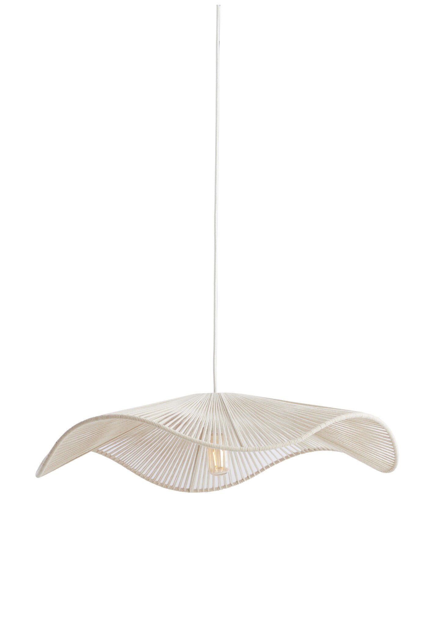 Light & Living - Hanglamp RAFA - Ø70x15cm - Wit