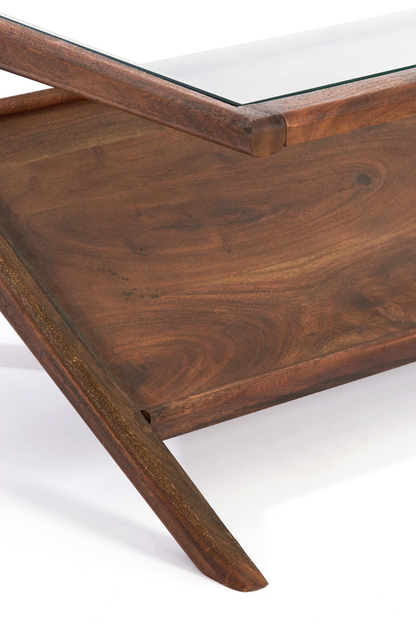 Light & Living - Salontafel YUKI - 112x70x41cm - Bruin