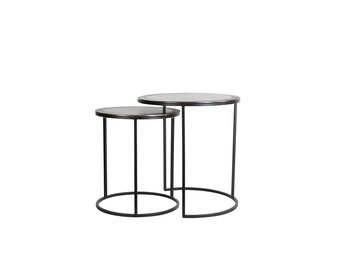 Light & Living - Bijzettafel TALCA - Ø50x52cm - Brons - Set van 2