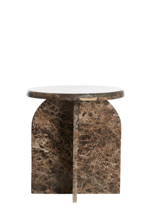 Light & Living - Bijzettafel OTINIA - Ø41x48cm - Bruin