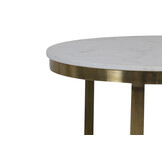 Light & Living - Salontafel PERLATO - Ø75x47cm - Wit - Set van 2