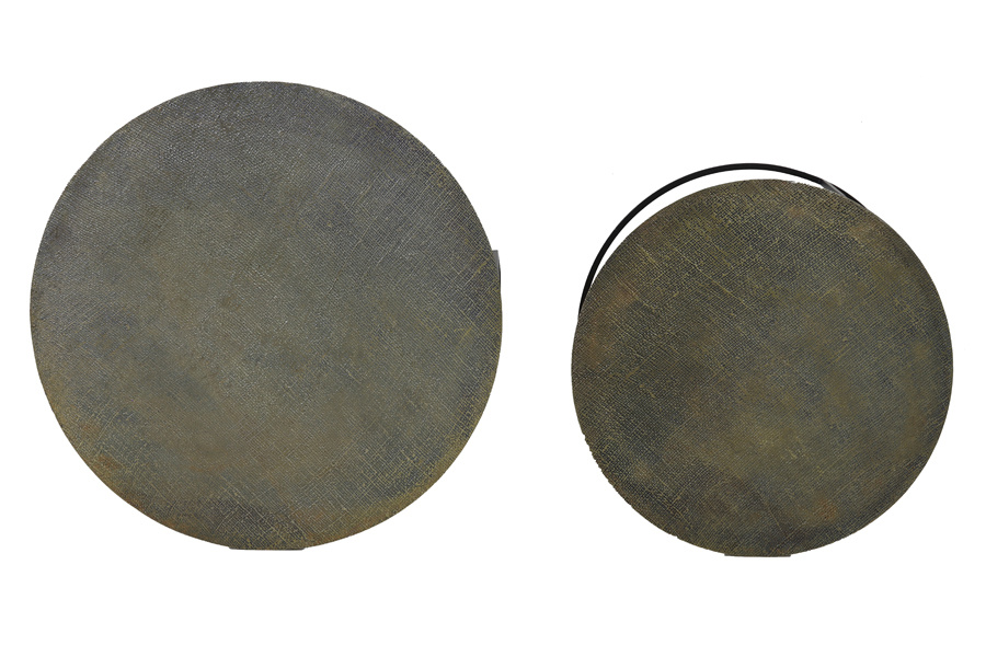 Light & Living - Salontafel RENGO - Ø76x41cm - Brons - Set van 2