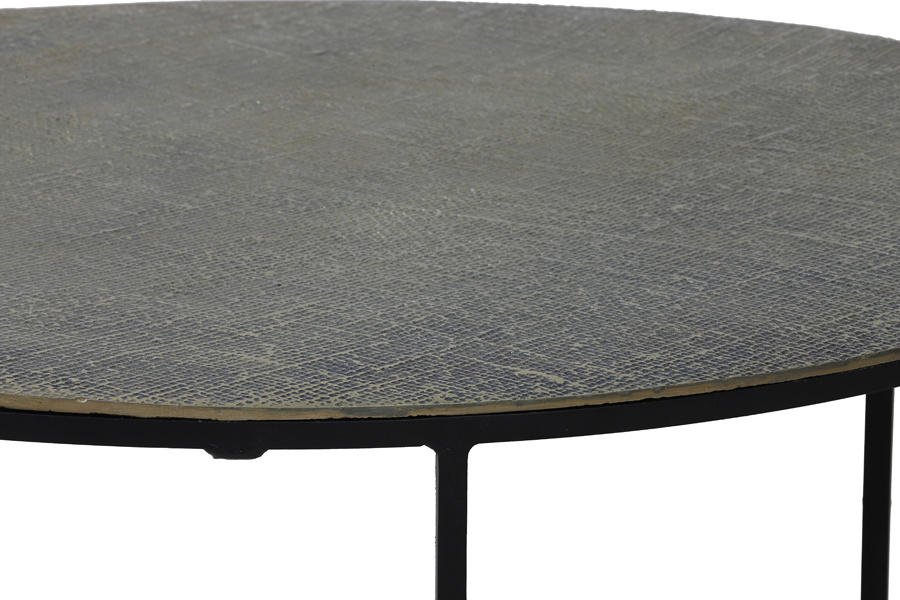 Light & Living - Salontafel RENGO - Ø76x41cm - Brons - Set van 2