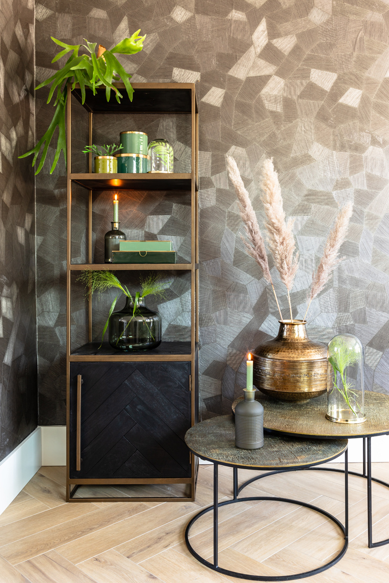 Light & Living - Salontafel RENGO - Ø76x41cm - Brons - Set van 2