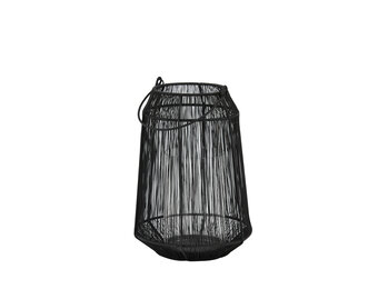 Light & Living - Windlicht ODINA - Ø24x36cm - Zwart