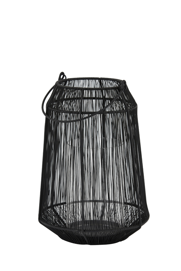 Light & Living - Windlicht ODINA - Ø24x36cm - Zwart