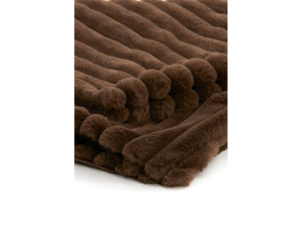 Light & Living - Plaid VAJEN - 170x130x0.5cm - Bruin