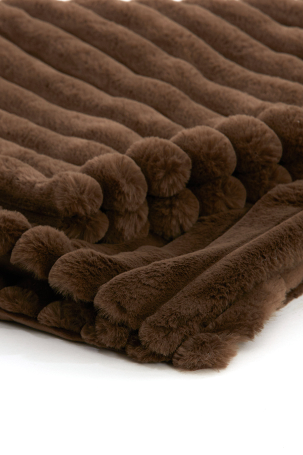 Light & Living - Plaid VAJEN - 170x130x0.5cm - Bruin