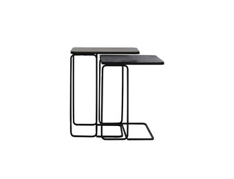 Light & Living - Bijzettafel LAJA - 46x31x57cm - Brons - Set van 2