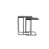 Light & Living - Bijzettafel LAJA - 46x31x57cm - Brons - Set van 2