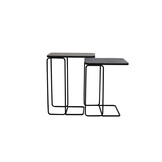 Light & Living - Bijzettafel LAJA - 46x31x57cm - Brons - Set van 2