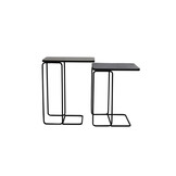 Light & Living - Bijzettafel LAJA - 46x31x57cm - Brons - Set van 2