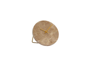 Light & Living - Klok MORENO - 15x14.5x13cm - Bruin