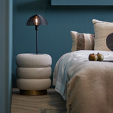 Light & Living - Poef KIMI - Ø40x45cm - Wit