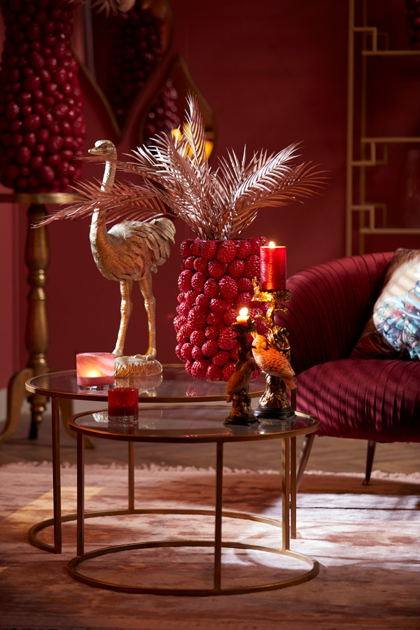 Light & Living - Salontafel DUARTE - Ø75x44cm - Goud - Set van 2