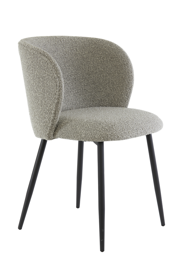 Light & Living - Eetkamerstoel ELYNA - 56x55x79cm - Grijs - Set van 2
