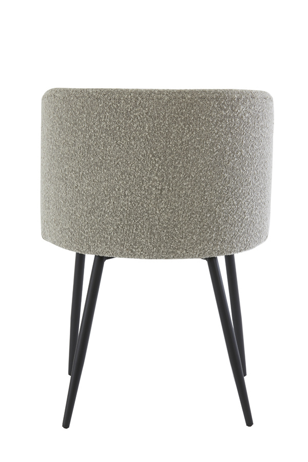 Light & Living - Eetkamerstoel ELYNA - 56x55x79cm - Grijs - Set van 2