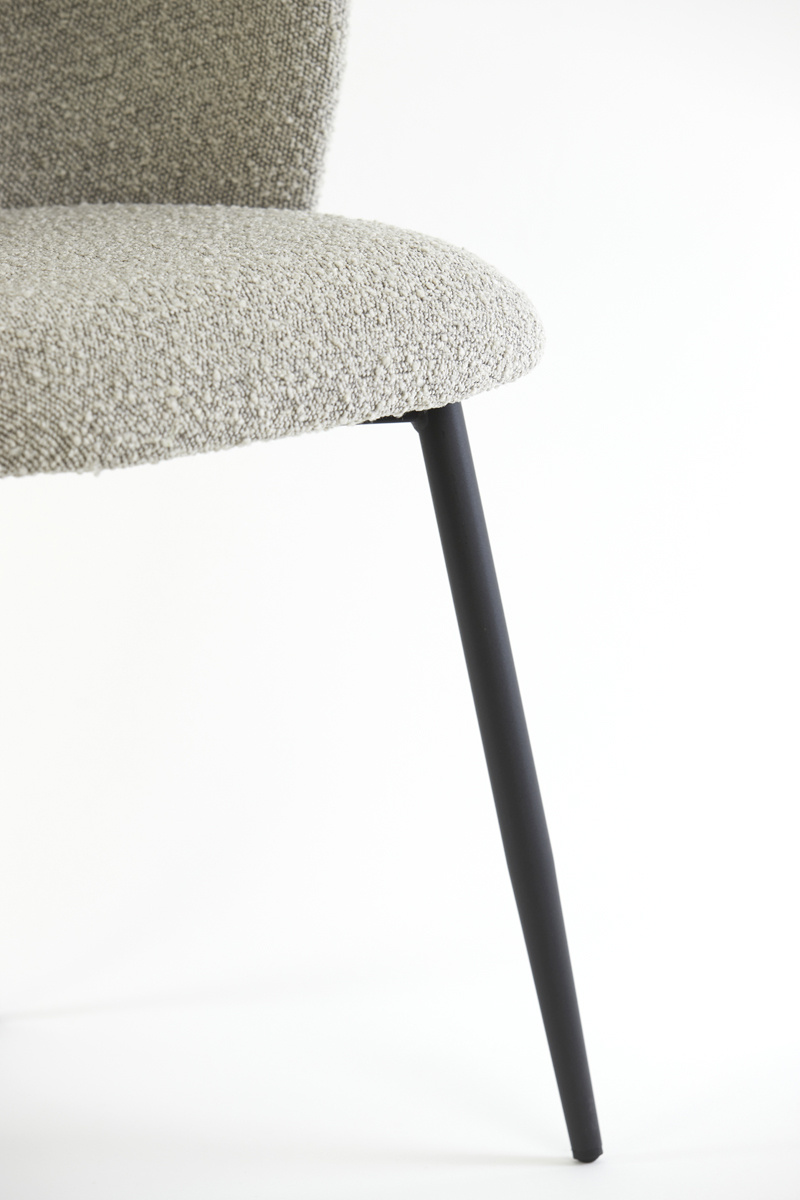 Light & Living - Eetkamerstoel ELYNA - 56x55x79cm - Grijs - Set van 2