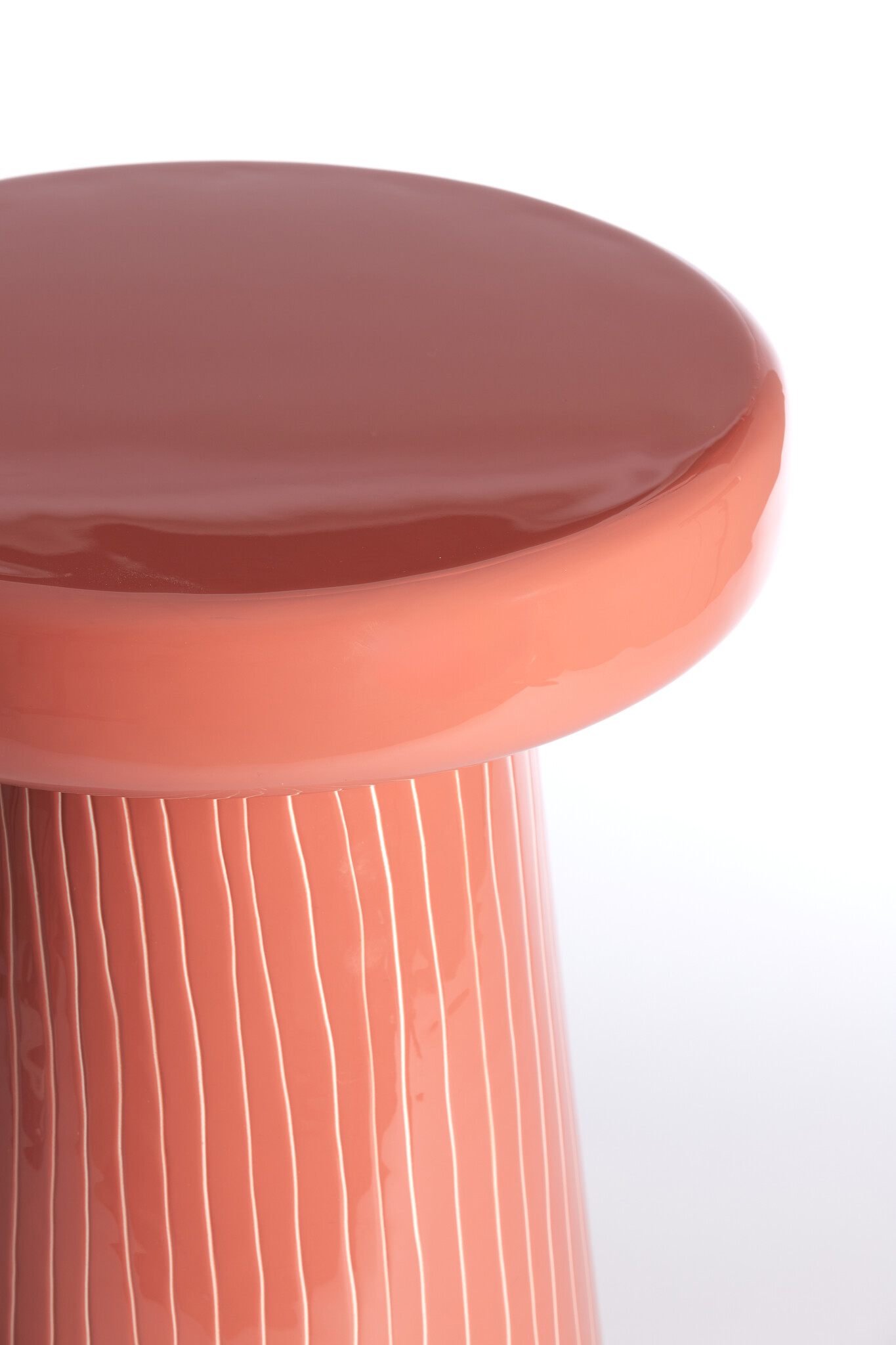 Light & Living - Bijzettafel NUNOA - Ø41x51cm - Rood