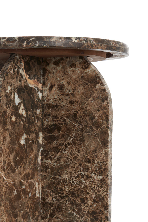 Light & Living - Bijzettafel OTINIA - Ø41x56cm - Bruin