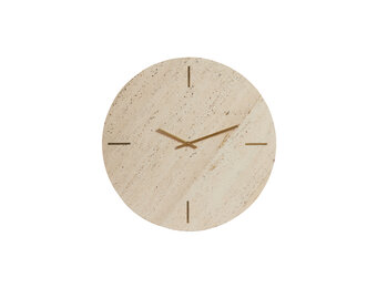 Light & Living - Klok JENAY - 43x1.5x43cm - Bruin