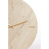 Light & Living - Klok JENAY - 43x1.5x43cm - Bruin