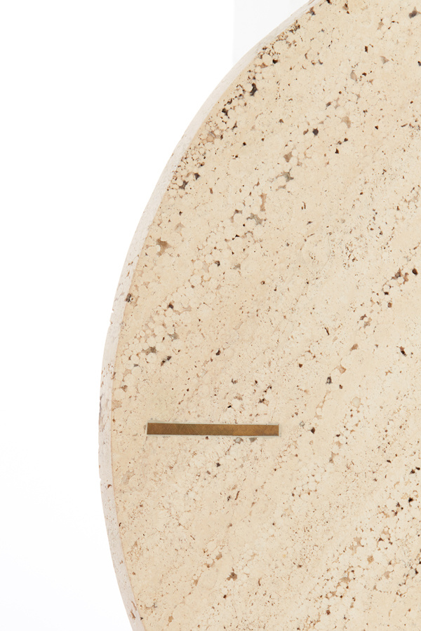 Light & Living - Klok JENAY - 43x1.5x43cm - Bruin