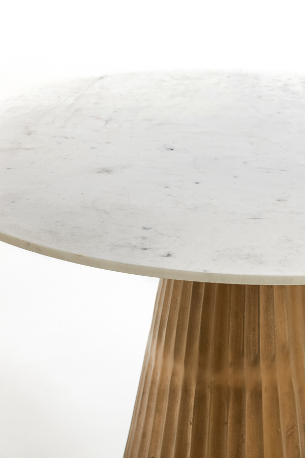 Light & Living - Tafel LEYDA - Ø100x78cm - Wit
