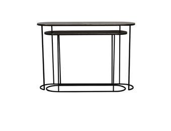 Light & Living - Side BOCOV - 118x28x81cm - Brons - Set van 2