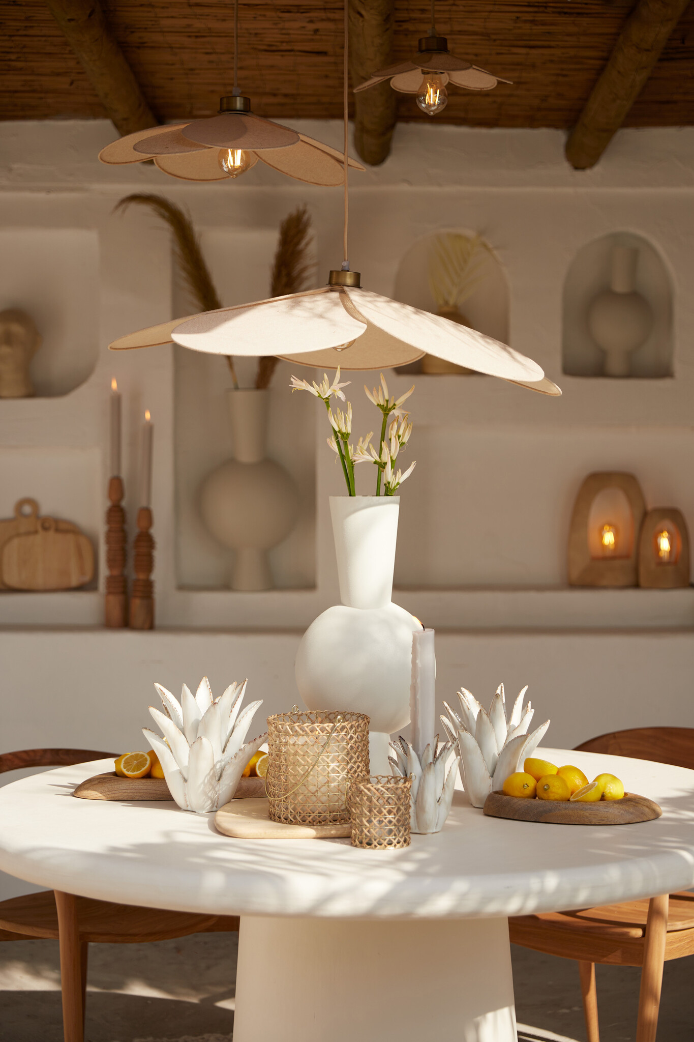Light & Living - Hanglamp FYANO - Ø79x20cm - Bruin