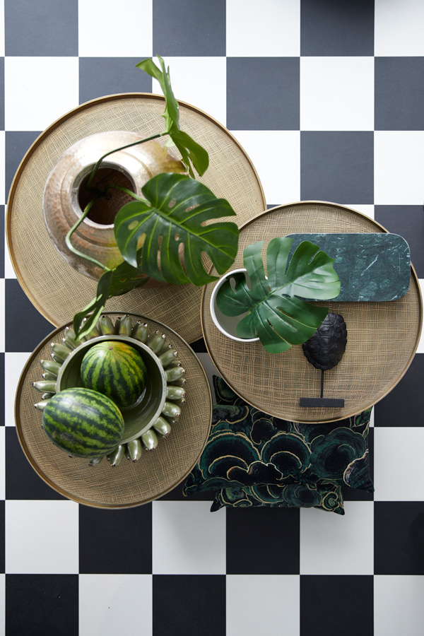 Light & Living - Schaal LABADE - 50x24x7cm - Groen